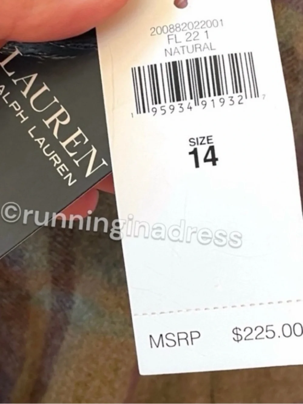 NWT Lauren Ralph Lauren Wool Plaid Kilt Skirt Fringe Tweed Wrap Green Purple 14